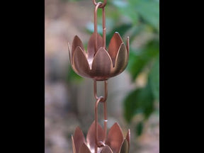 Rain Chain Lily Flower Copper Cups