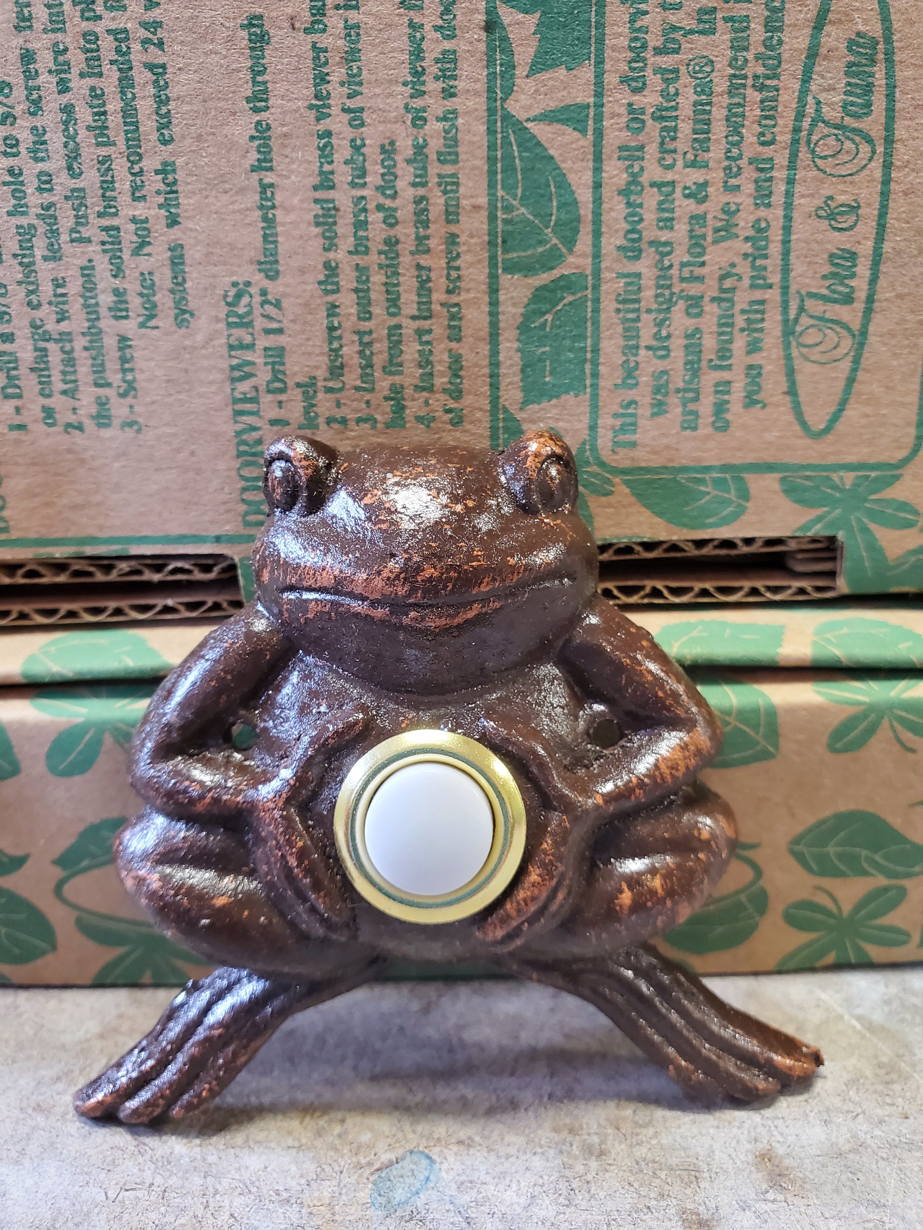 Froggie Doorbell - Oil Rubbed Bronze Whitehall