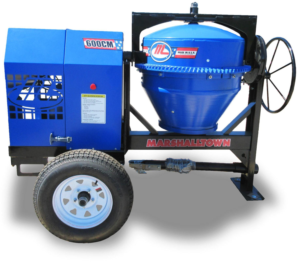 Concrete Mixer Industrial Grade - Gas Honda Motor Marshalltown