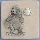 Basset Hound Dog Breed Stone Doorbell CustomDoorbell