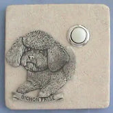 Bichon Frise Dog Breed Stone Doorbell CustomDoorbell