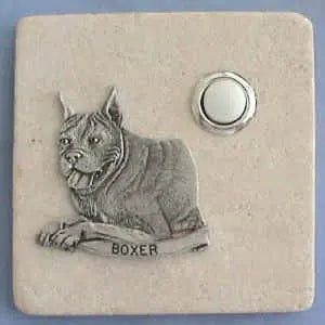 Boxer Dog Breed Stone Doorbell CustomDoorbell