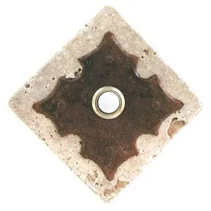 Clavos Large Rustic Steel Stone Doorbell CustomDoorbell Diamond