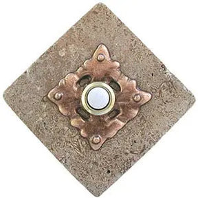 Clavos Stone Doorbell in Pewter, Brass, ORB or Bronze CustomDoorbell Diamond Plus