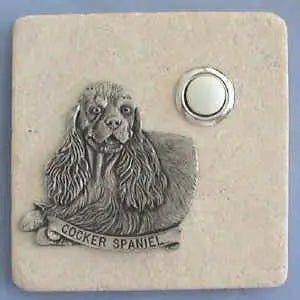 Cocker Spaniel Dog Stone Doorbell CustomDoorbell