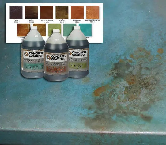 Concrete Acid Stain - Concrete Coatings VIVID Concrete Coatings Inc