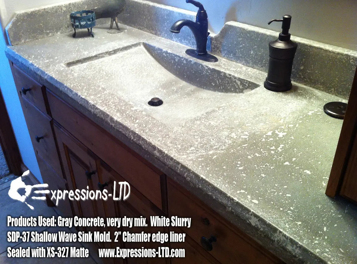 Concrete Countertop Patch Slurry Mix - Gray or White Cement Expressions LTD