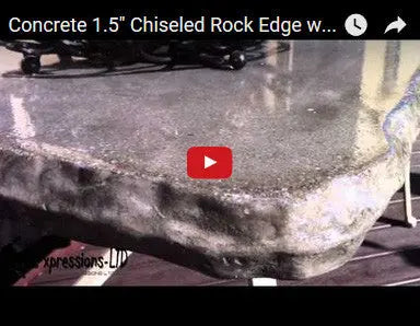 Concrete Edge Form Liner - 1.5" Chiseled Rock PNL Liners