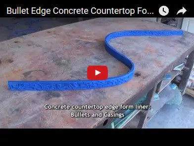 Concrete Edge Form Liner - 2" Bullets & Casings PNL Liners