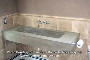 Concrete Sink Mold SDP-15 Trough Design (40"x12"x6") PNL Liners
