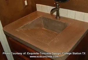 Concrete Sink Mold SDP-17 Mesa Ramp Erosion Design (17.5"x16.5"x6.5") PNL Liners