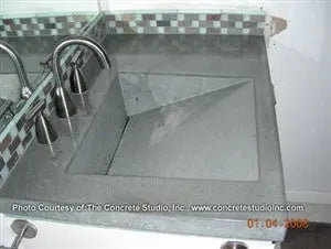 Concrete Sink Mold SDP-2 Wedge Ramp Slot Drain (17 1/8"x16"x6") PNL Liners