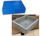 Concrete Sink Mold SDP-21-D Rectangle Shallow (16.5"x12.5"x4") PNL Liners
