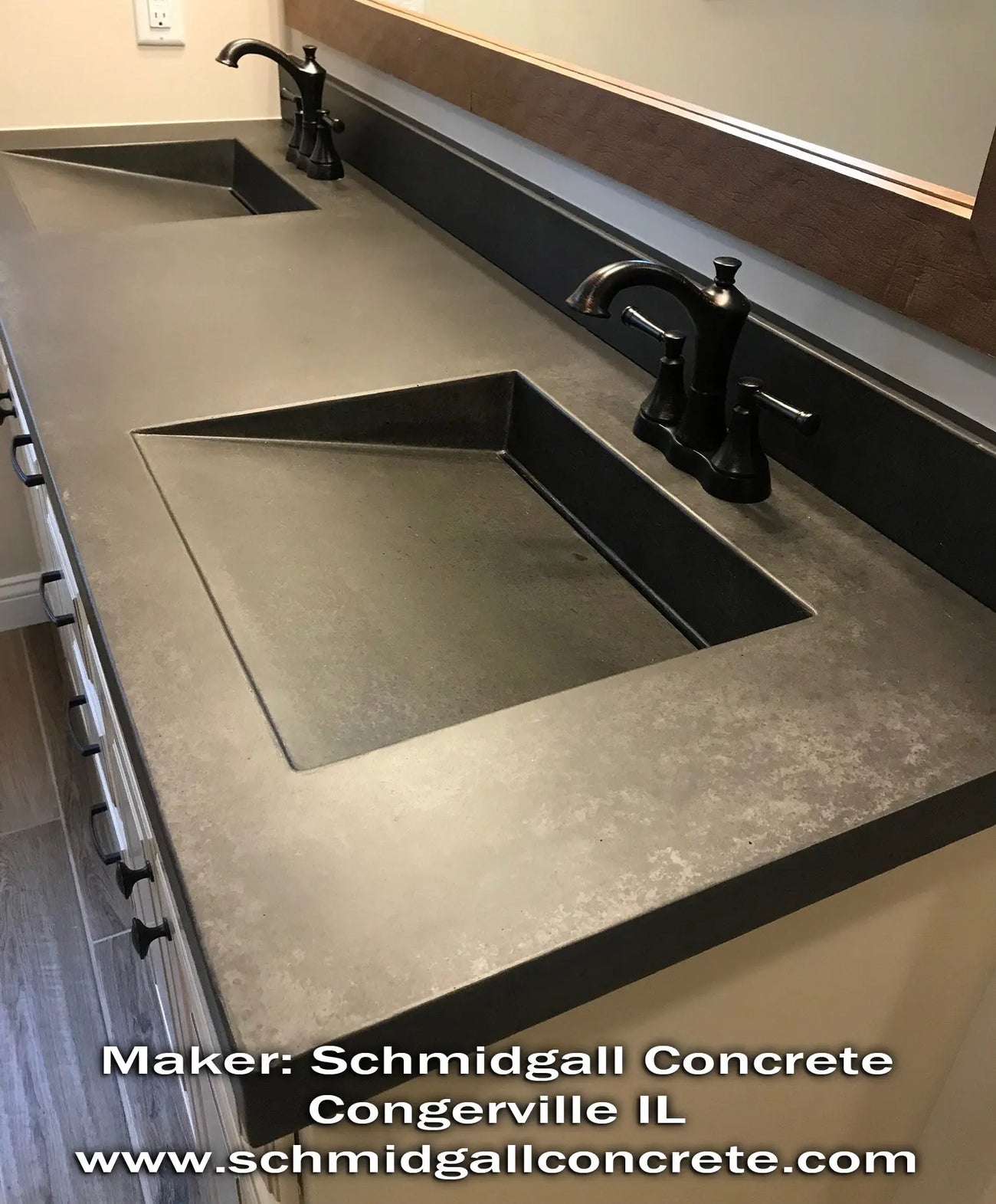 Concrete Sink Mold SDP-44 ADA Shallow Ramp Slot Drain (17