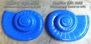 Concrete Sink Mold SDP-46 Nautilus Sea Shell Design (20"x15.25"x5.5") PNL Liners
