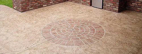 Concrete Stencil Accent - Large Brick Rosette DCI Stencils