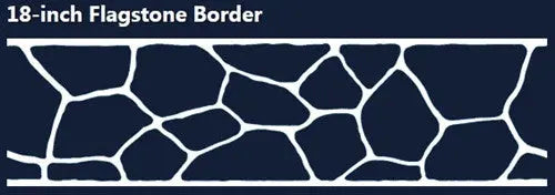 Concrete Stencil Border Header - Flagstone DCI Stencils