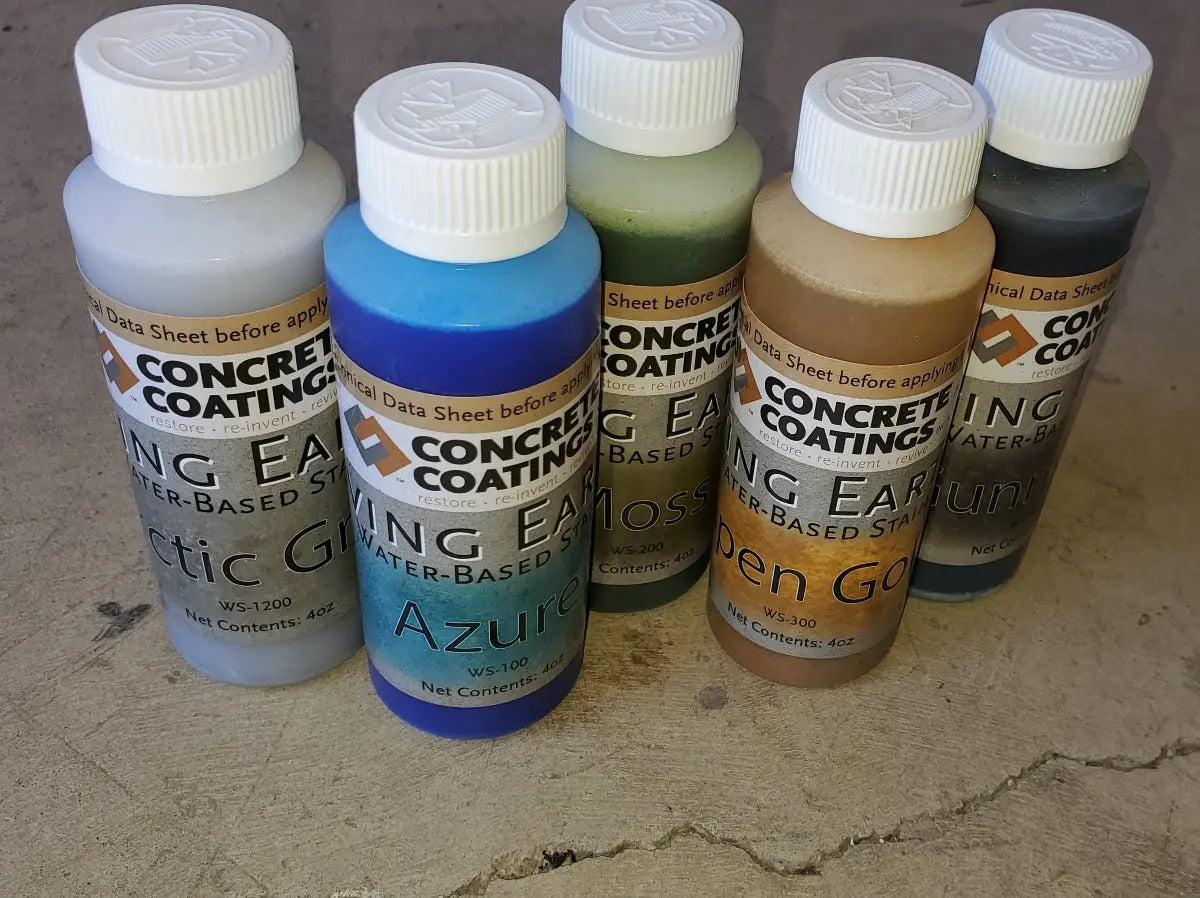 Concrete Water Based Stain - Concrete Coatings - Living Earth Concrete Coatings Inc