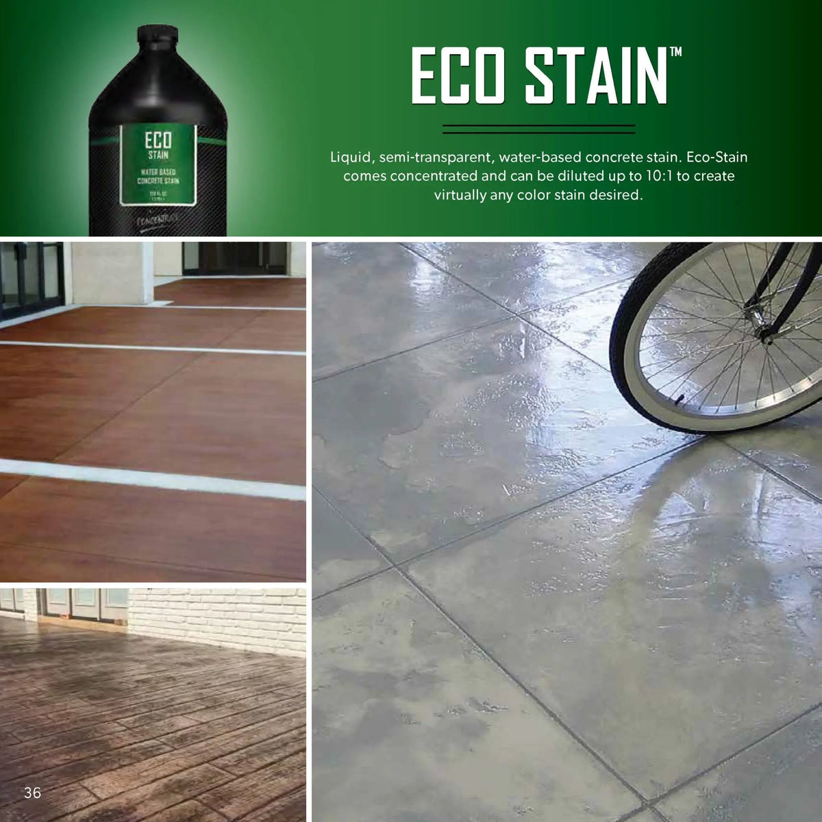 Concrete Water-Based Stain - Surecrete - Eco-Stain Surecrete