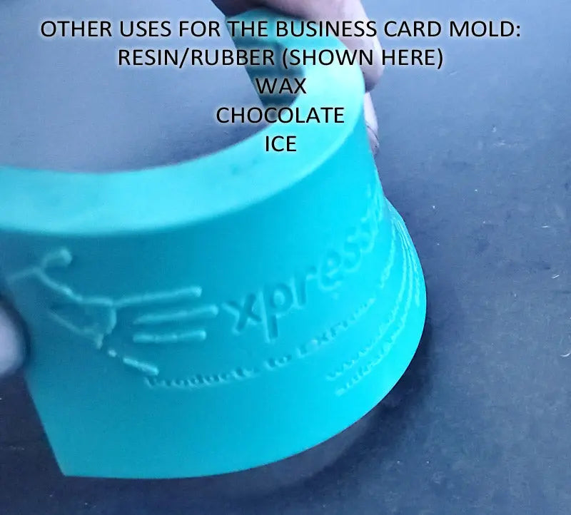 Custom Business Card Logo Mold - Make Concrete Samples Expressions LTD