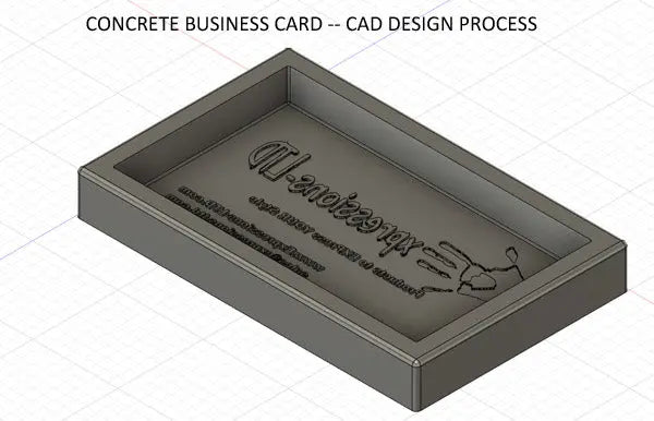 Custom Business Card Logo Mold - Make Concrete Samples Expressions LTD