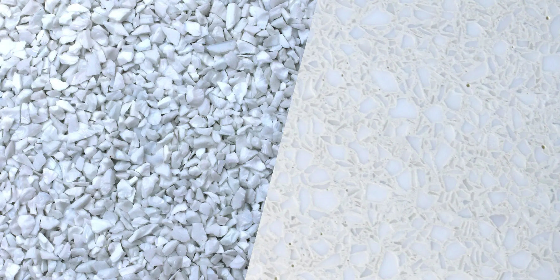 Decorative Aggregate - Arctic White Glass Walttools