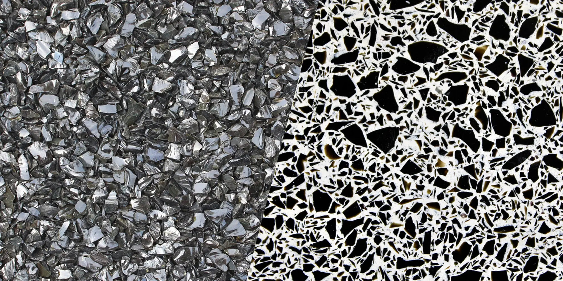 Decorative Crushed Aggregate for Concrete - Black Glass Walttools