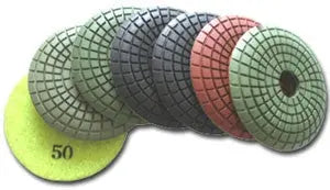 Diamond Polishing Curved Pads, EXPell 3" Convex Domed Expressions LTD