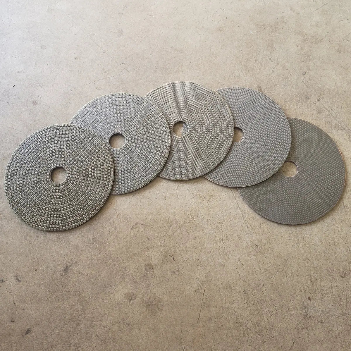 Diamond Sanding Pad Discs, ExpXT 5" Velcro Backed Electroplated Expressions LTD