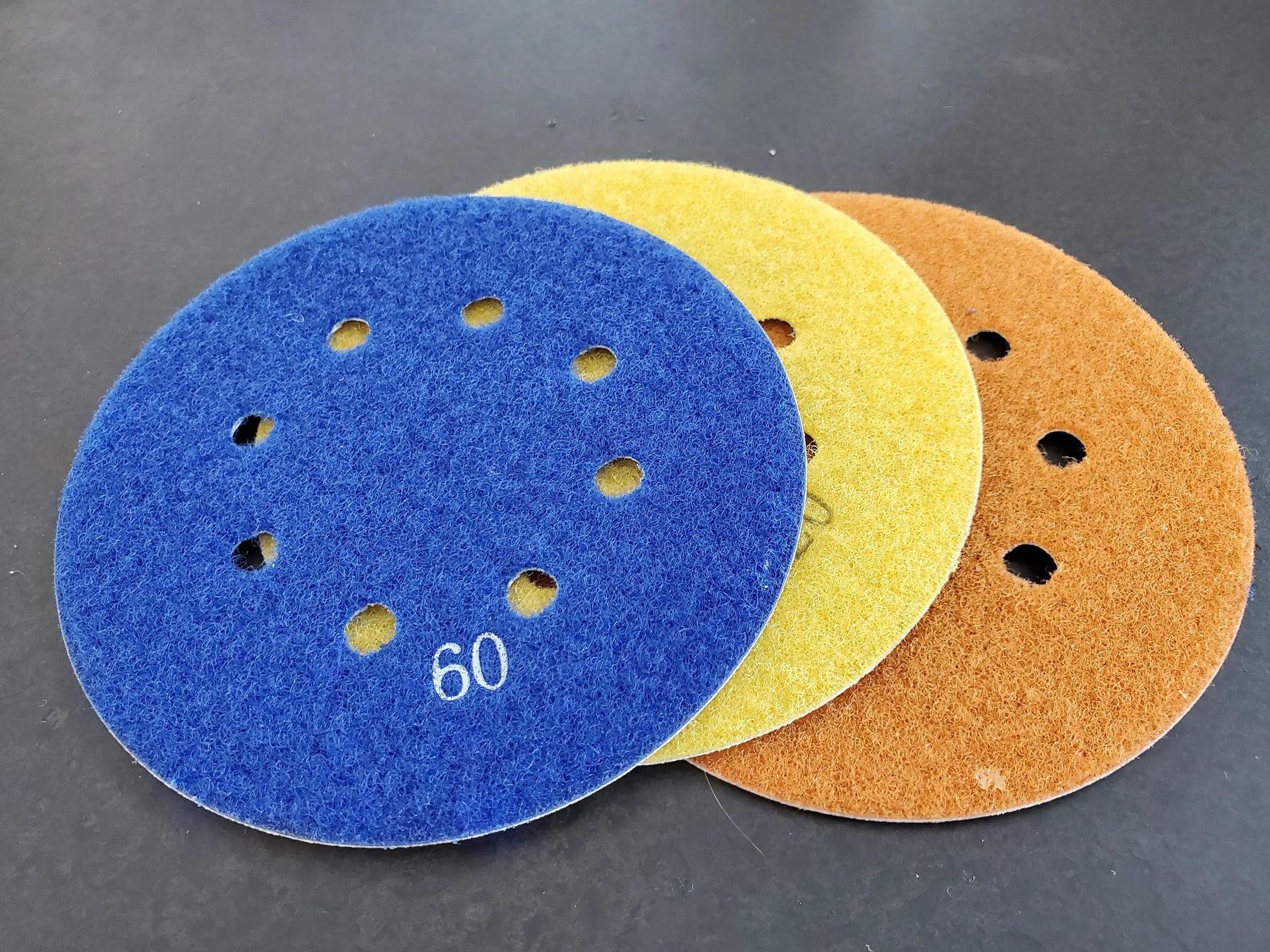 Diamond Sanding Pad Discs, ExpXT 5" Velcro Backed Electroplated Expressions LTD