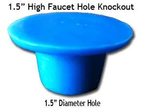 Faucet Hole Concrete Countertop Knockout- Reusable Rubber Plugs PNL Liners