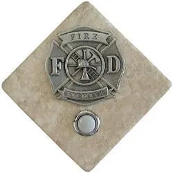 Fire Fighter Stone Doorbell CustomDoorbell Diamond