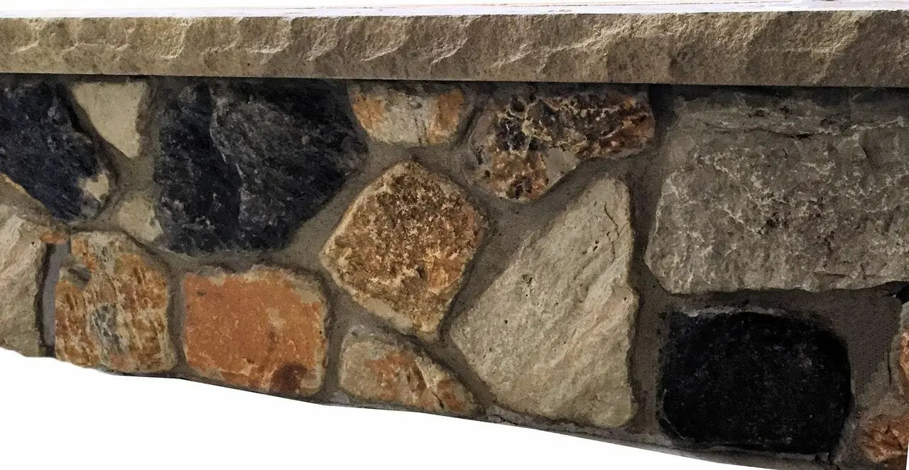 Firepit Concrete Square Molds - Boulder Rock Liners (Set of 4) Walttools-Stamps