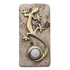 Gecko Stone Doorbell in Pewter, Brass, ORB or Bronze CustomDoorbell All Plus