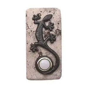 Gecko Stone Doorbell in Pewter, Brass, ORB or Bronze CustomDoorbell All Plus