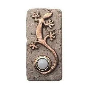 Gecko Stone Doorbell in Pewter, Brass, ORB or Bronze CustomDoorbell All Plus