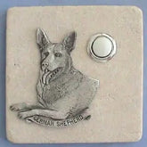 German Shepard Dog Stone Doorbell CustomDoorbell