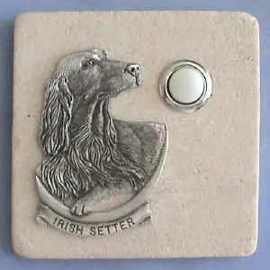 Irish Setter Dog Breed Stone Doorbell CustomDoorbell