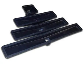 Linear Slot Drain Pan- Black ABS - CUSTOM MADE LENGTH Expressions LTD