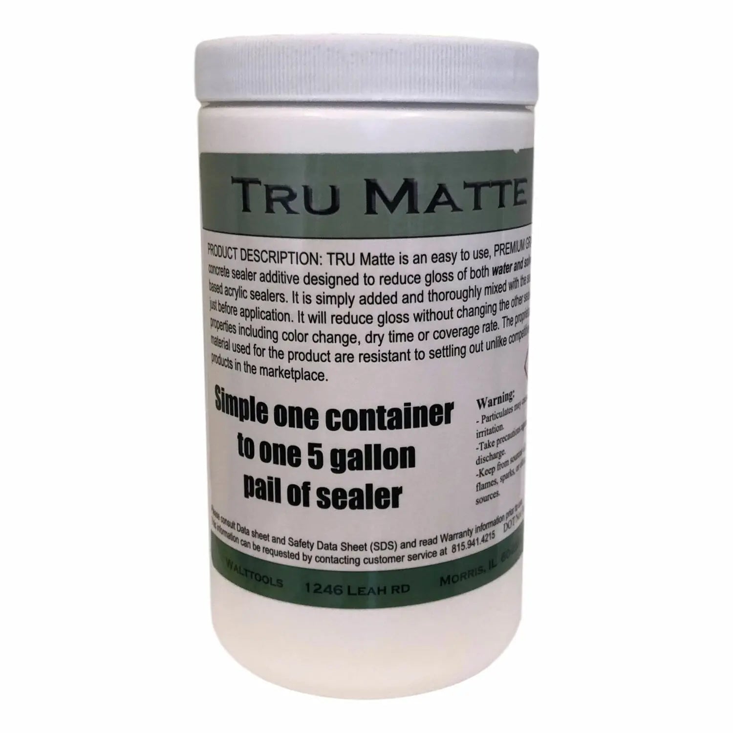 Matting Agent - Gloss Reducer for Concrete Sealers and Coatings Walttools