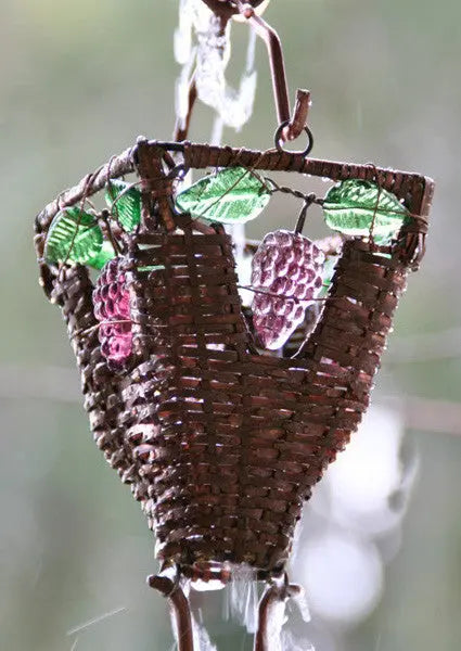 Rain Chain Basket and Glass Copper Cups RainChains