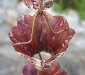 Rain Chain Copper Star Flower Aged Finish RainChains