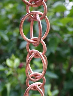 Rain Chain Double Loops - Copper RainChains
