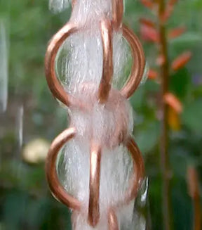 Rain Chain Double Loops - Copper RainChains