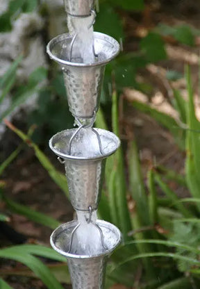 Rain Chain Flared Cups - Aluminum RainChains