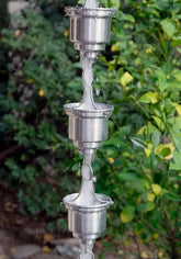 Rain Chain Naoki Cup in Aluminum RainChains
