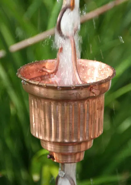 Rain Chain Naoki Cup in Copper RainChains