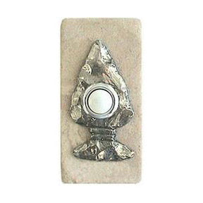 Arrowhead Accent with Doorbell Button on Stone CustomDoorbell