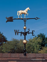 30-Inch Full-Bodied Horse Weathervane - Gold-Bronze Whitehall