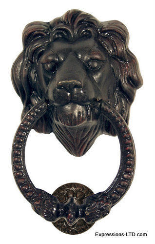 Leo Lion Door Knocker  - Oil Rubbed Bronze Whitehall